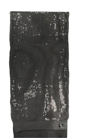 Guess Akcesoria, Kobieta, Czarny, ONE SIZE, Czarny Szalik z Poliestru Stylowy Dodatek Modowy
