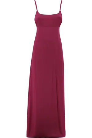 Max Mara Sukienki, Kobieta, Różowy, XS, Fuksjowa Sukienka Maxi Bez Rękawów
