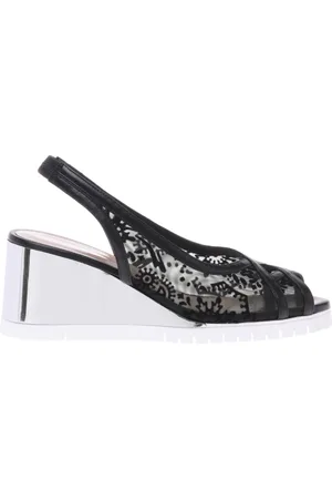 BALDININI Buty, Kobieta, Czarny, 39 1/2 EU, petal mesh sandal
