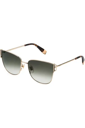 Furla Akcesoria, Kobieta, Żółty, 58 MM, Okulary przeciwsłoneczne
