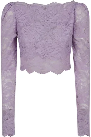Paco rabanne Koszulki, Kobieta, Fioletowy, S, Różowy i Fioletowy Top