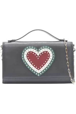 VALENTINO Torebki, Kobieta, Czarny, ONE SIZE, Skóra, Leather crossbody-bags