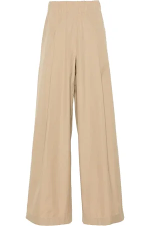 DRIES VAN NOTEN Spodnie, Kobieta, Beżowy, S, Wide Trousers
