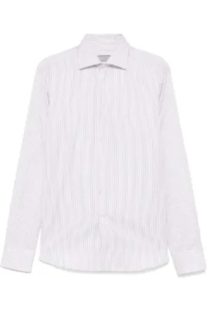 CANALI Koszule, Mężczyzna, Różowy, 2XL, Czerwona Cegła Koszula z Guzikami