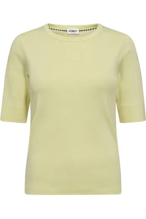 Co`Couture Swetry, Kobieta, Żółty, XL, Haftowany Citrus Tee Top