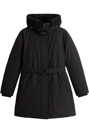 Woolrich Płaszcze, Kobieta, Czarny, S, Stylowe kurtki na każdą okazję
