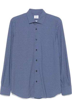 MAZZARELLI Koszule, Mężczyzna, Niebieski, 2XL, Niebieska Koszula Oxford Guzikowa Klasyczny Kołnierz