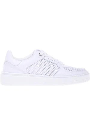BALDININI Buty, Kobieta, Biały, 37 1/2 EU, perforated leather trainer
