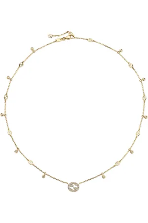 Gucci Akcesoria, Kobieta, Żółty, ONE SIZE, Ybb 729402002 - 18kt Złoto, Diamenty - Naszyjnik