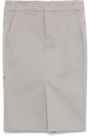 Maison Margiela Spódnice, Kobieta, Szary, S, Szara Spódnica Zen z Kieszeniami