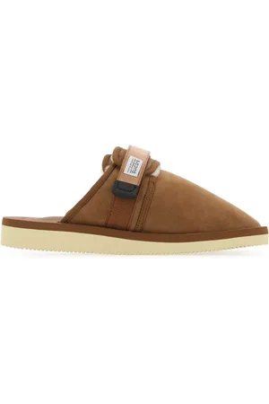 SUICOKE Buty, Mężczyzna, brązowy, 42 EU, Zamsz, Suede Zavo Slippers dla nowoczesnych mężczyzn