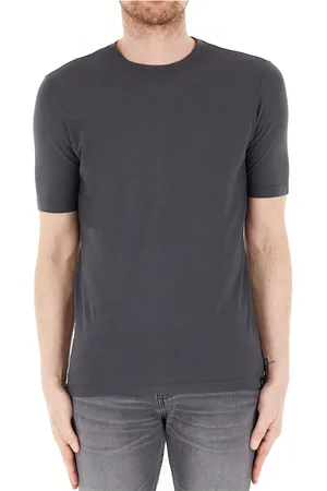 Gran Sasso Koszulki, Mężczyzna, Szary, 2XL, Casual T-shirt z Bawełny