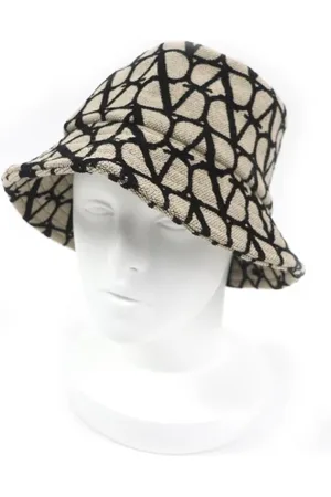 VALENTINO Pre-owned, Kobieta, Beżowy, ONE SIZE, Bawełna, Pre-owned Cotton hats