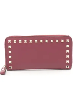 VALENTINO Pre-owned, Kobieta, Czerwony, ONE SIZE, Skóra, Pre-owned skórzane portfele