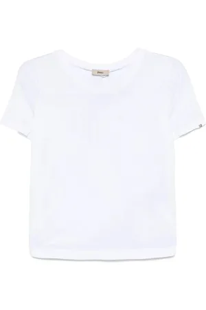 HERNO Koszulki, Kobieta, Biały, XS, Koszulka Damska Styl Casual