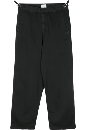 haikure Spodnie, Mężczyzna, Czarny, W34, Męskie Spodnie Twill Styl Cassidy