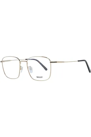 Bally Akcesoria, Mężczyzna, Żółty, ONE SIZE, Złote Metalowe Oprawki Optyczne Kwadratowy Styl