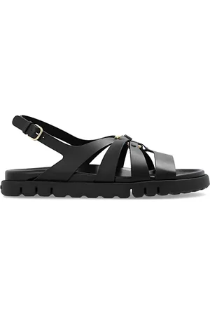 Salvatore Ferragamo Buty, Mężczyzna, Czarny, 41 EU, Wygodne sandały Agnes