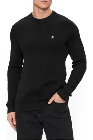Calvin Klein Swetry, Mężczyzna, Czarny, XS, Stylowy sweter na każdą okazję