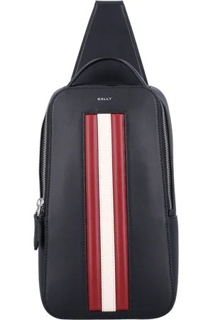 Bally Torebki, Mężczyzna, Czarny, ONE SIZE, Czarno-czerwono-kość-pall Ss 25 Torebka