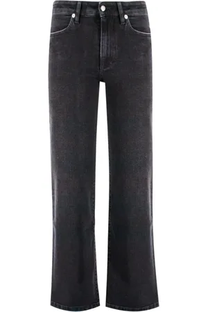 ANTONELLI Jeansy, Kobieta, Czarny, XS, Denim, Jeansyy z Szeroką Nogawką Vintage Wash