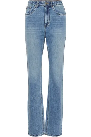 Gestuz Jeansy, Kobieta, Niebieski, W29, Denim, Vintage Wash Straight Leg Jeansy
