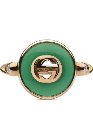 Gucci Akcesoria, Kobieta, Wielobarwność, 50 MM, Pierścień Interlocking w różowym złocie