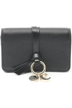 Chloé Pre-owned, Kobieta, Czarny, ONE SIZE, Skóra, Pre-owned skórzane portfele