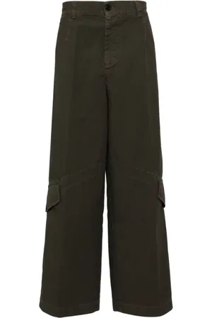 DRIES VAN NOTEN Spodnie, Mężczyzna, Zielony, S, Spodnie Cargo M.w. Styl 802