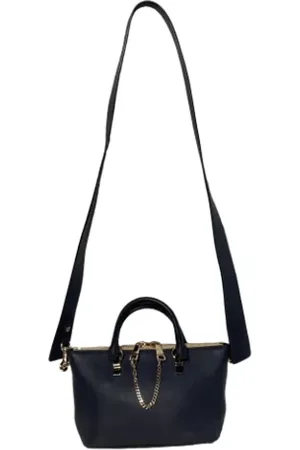 Chloé Pre-owned, Kobieta, Niebieski, ONE SIZE, Skóra, Pre-owned Skórzane torebki