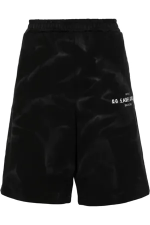 44 Label Group Szorty, Mężczyzna, Czarny, L, Męskie Spodnie z Logo Jersey
