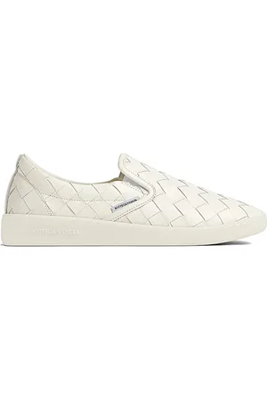 Bottega Veneta Buty, Kobieta, Biały, 40 EU, Woven Slip-On Sneakers