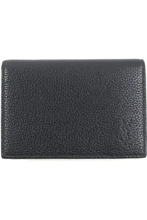 Saint Laurent Pre-owned, Mężczyzna, Czarny, ONE SIZE, Skóra, Pre-owned skórzane portfele