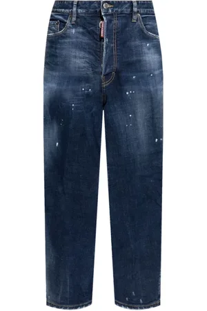 Dsquared2 Jeansy, Mężczyzna, Niebieski, S, Bawełna, Perfect Clean Wash Bro Jeansy