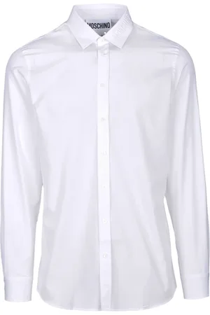 Moschino Koszule, Mężczyzna, Biały, L, Bawełna, Koszula Couture 100% Bawełna