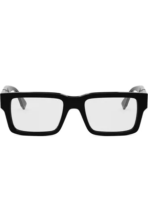 Fendi Akcesoria, unisex, Czarny, ONE SIZE, Okulary Diagonalne Prostokątne