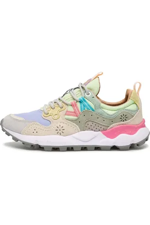 Flower Mountain Buty, Kobieta, Wielobarwność, 37 EU, Len, Suede and technical fabric sneakers Yamano 3 Woman