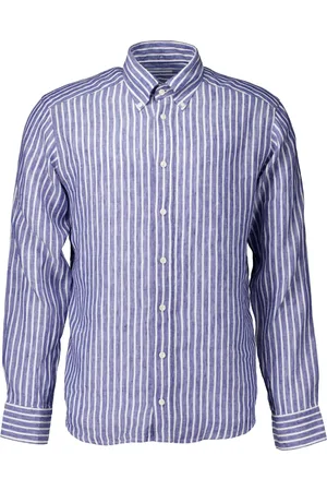 Eton Koszule, Mężczyzna, Niebieski, 2XL, Niebieska Koszula z Długim Rękawem