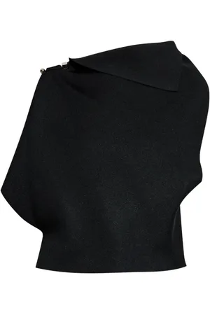 Jacquemus Koszulki, Kobieta, Czarny, S, Sukienka Trapezowa z Siateczki