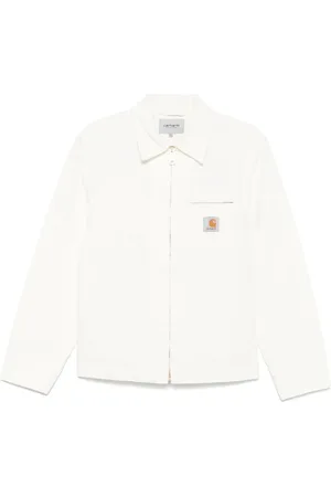 Carhartt Kurtki, Mężczyzna, Biały, M, Bawełna, Ikoniczna kurtka Detroit w kolorze Off