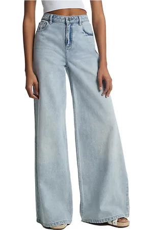Michael Kors Jeansy, Kobieta, Niebieski, 3XS, Dżinsy z szeroką nogawką