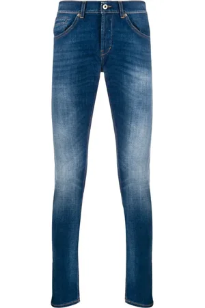 Dondup Jeansy, Mężczyzna, Niebieski, W34, Męskie Spodnie Casual
