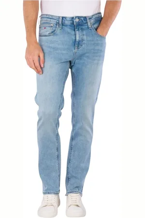 Tommy Hilfiger Jeansy, Mężczyzna, Niebieski, W31 L32, Denim, Slim Scanton Jeansy, Nowoczesny Styl