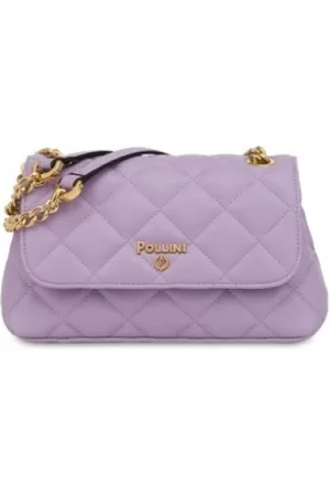 Pollini Torebki, Kobieta, Fioletowy, ONE SIZE, Stylowa Duża Torba na Ramię dla Kobiet
