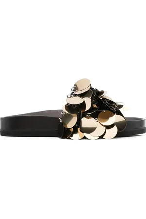 Paco rabanne Buty, Kobieta, Czarny, 39 EU, Błyszcząca Sandał
