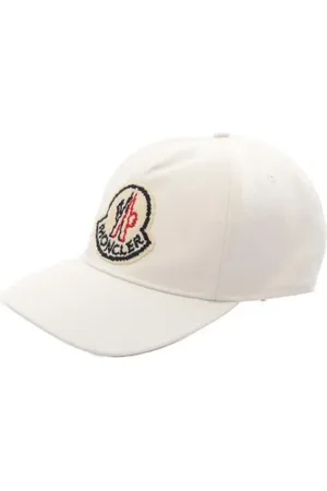 Moncler Pre-owned, Mężczyzna, Biały, ONE SIZE, Bawełna, Pre-owned Cotton hats