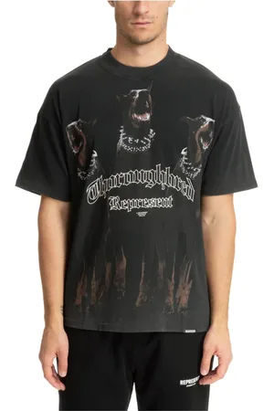 Represent Koszulki, Mężczyzna, Czarny, L, T-shirt z wzorem i logo