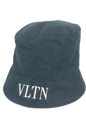VALENTINO Pre-owned, Kobieta, Czarny, ONE SIZE, Bawełna, Pre-owned Cotton hats