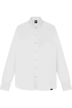 Colmar Koszule, Mężczyzna, Biały, XL, Bawełna, Biała koszulka polo z długim rękawem