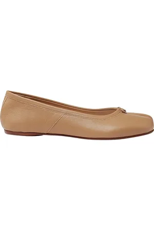 Maison Margiela Buty, Kobieta, Beżowy, 36 EU, Baleriny Tabi z Detailem Węzła
